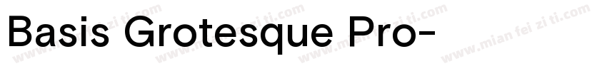 Basis Grotesque Pro字体转换